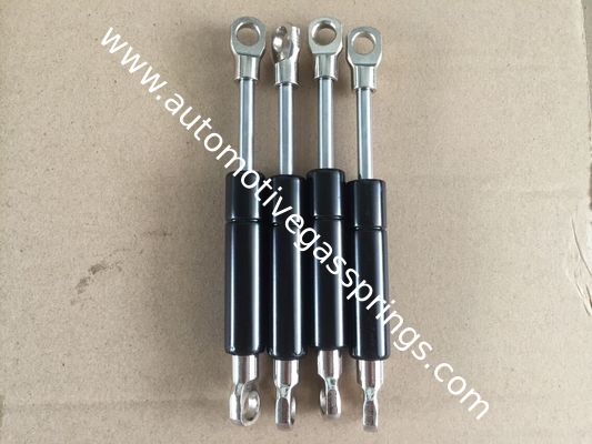 Black  Steel Miniature Gas Spring Hood Lift Support 130mm 270N
